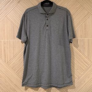 LULULEMON MEN’S CHARCOAL POLO SHORT, XL